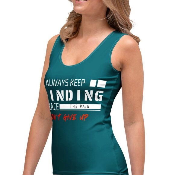 NWT - XS to XL - All-Over Print Women's Tank Top Premium Athleisure Active Wear - Picture 4 of 14